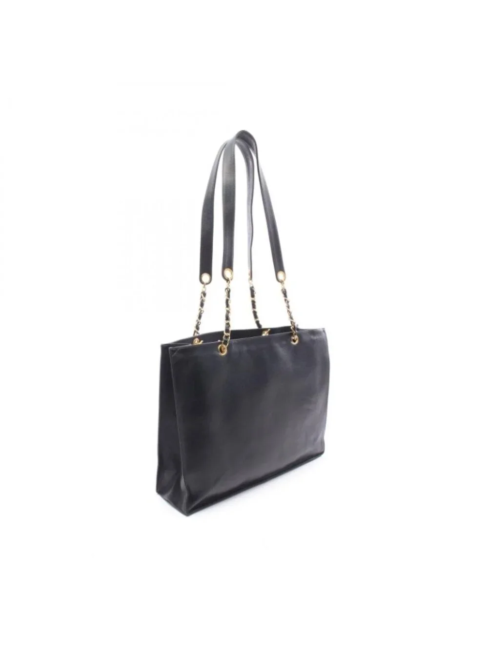 Chanel Tote Jumbo CC Logo Chain Black